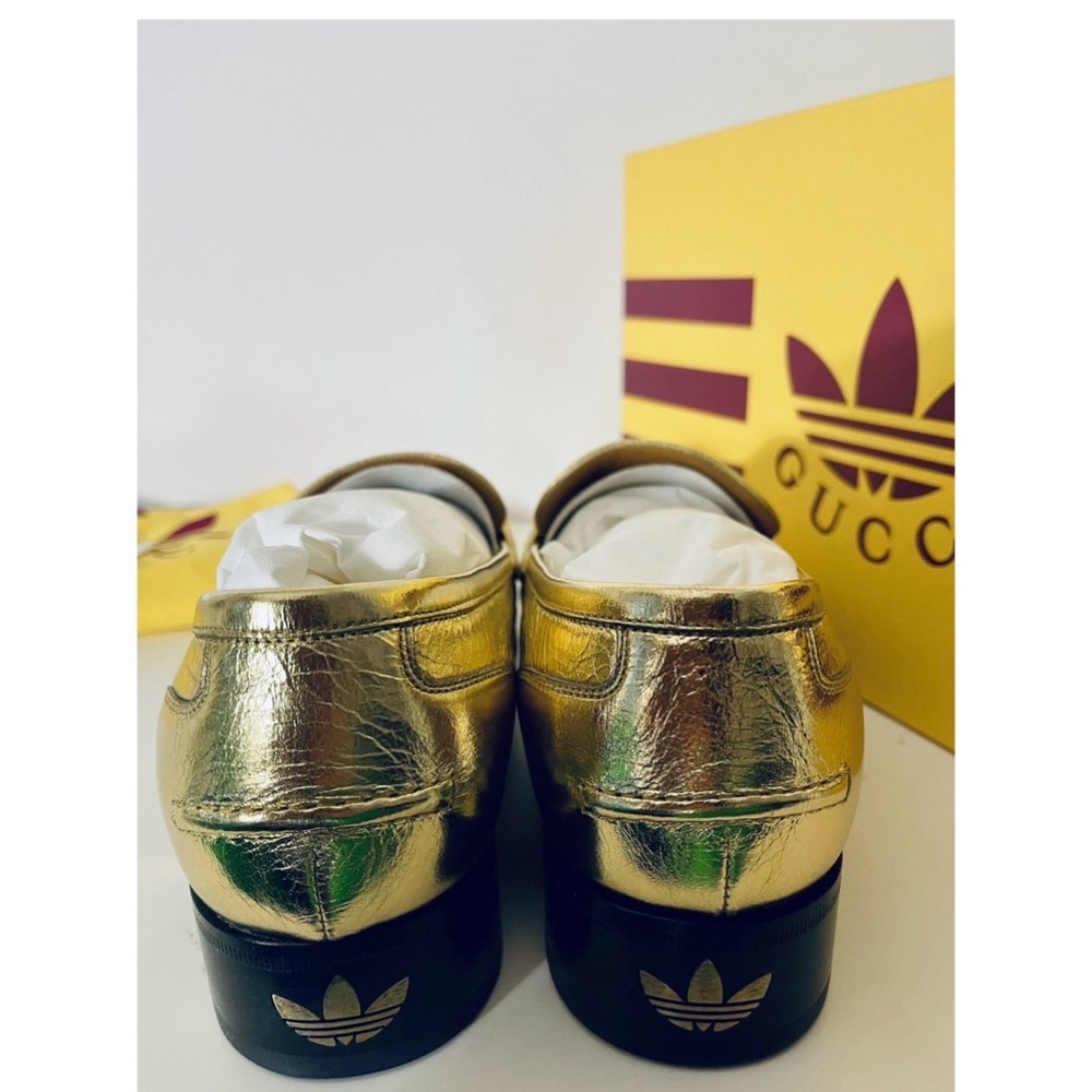 Gucci adidas Gold Loafers size 8UK - Picture 3 of 7